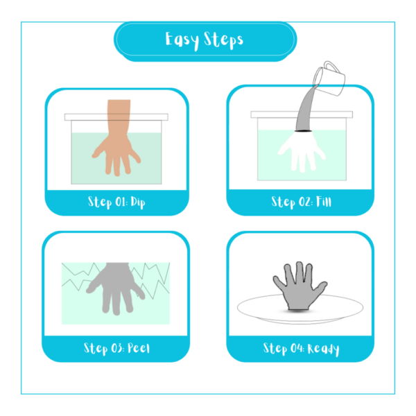 Baby Hand Casting Kit with Frame Box (8inch shadow box). - Image 3