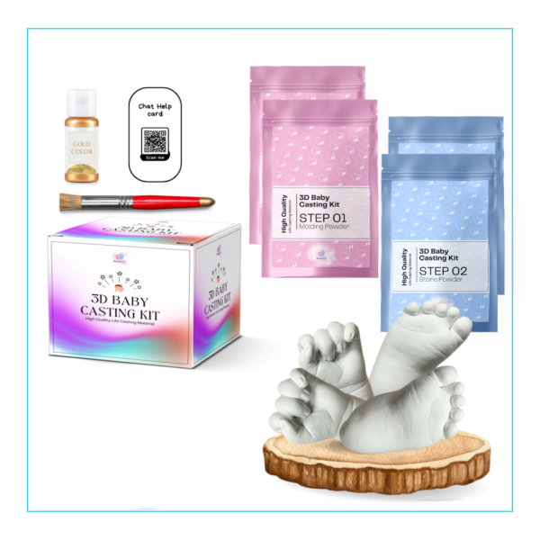 Baby Both Hand & Foot Casting Kit - (0 to 09 months) - Image 2